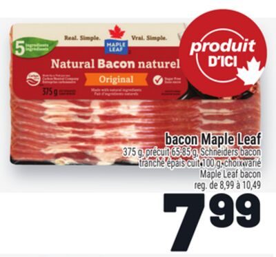 BACON MAPLE LEAF | MAPLE LEAF BACON from Metro