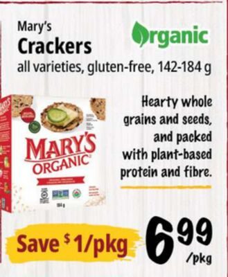 Mary's Crackers from Farm Boy