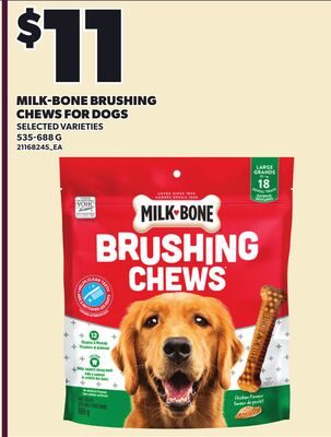 MILK-BONE BRUSHING CHEWS FOR DOGS from Loblaws City Market