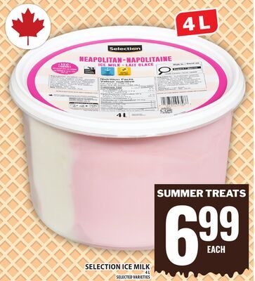 SELECTION ICE MILK from Food Basics