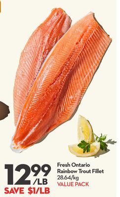 Fresh Ontario Rainbow Trout Fillet from Longo's