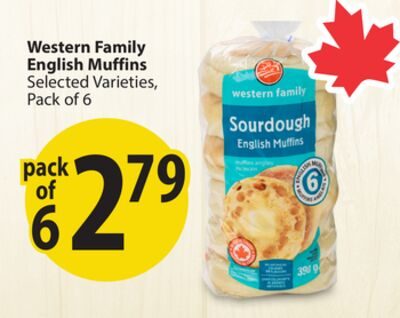Western Family English Muffins from Save-On-Foods