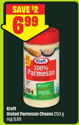 Kraft Grated Parmesan Cheese from FreshCo
