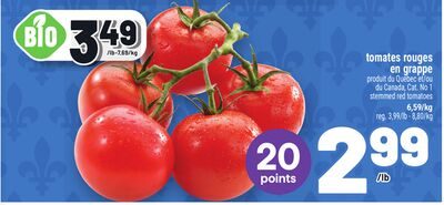TOMATES ROUGES EN GRAPPE | STEMMED RED TOMATOES from Metro