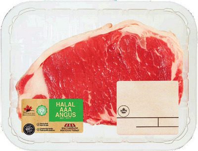 Your Fresh Market Halal beef strip loin steak from Walmart Canada
