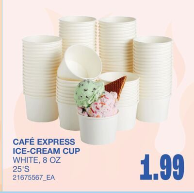 ICE-CREAM CUP, 25'S from Wholesale Club