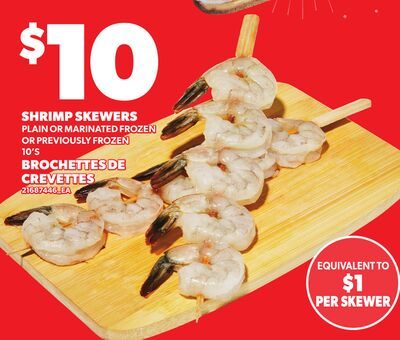 SHRIMP SKEWERS, 10'S from Your Independent Grocer