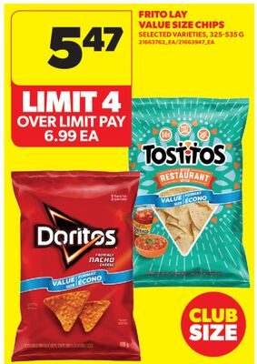 FRITO LAY VALUE SIZE CHIPS from Real Canadian Superstore