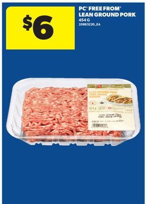 PC® FREE FROM® LEAN GROUND PORK from Real Canadian Superstore