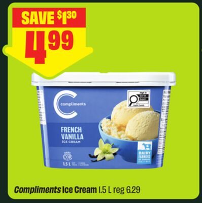 Compliments Ice Cream from FreshCo