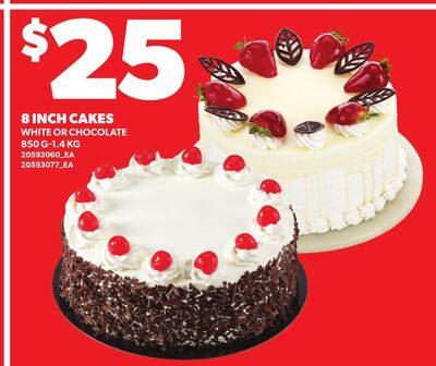 8 INCH CAKES, -1. from Zehrs