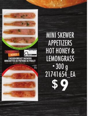 MINI SKEWER APPETIZERS HOT HONEY & LEMONGRASS from Your Independent Grocer