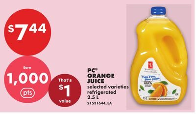 PC® ORANGE JUICE from No Frills