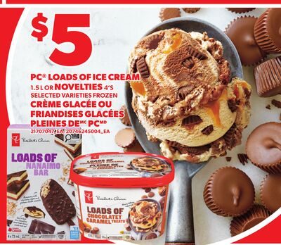 PC® LOADS OF ICE CREAM, 1. OR NOVELTIES, 4'S from Your Independent Grocer