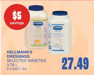 DRESSINGS from Wholesale Club