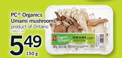 PC® ORGANICS UMAMI MUSHROOMS, 21005517_EA from Fortinos