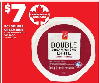 PC® DOUBLE CREAM BRIE from Loblaws