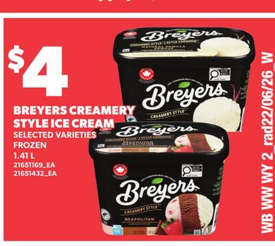 BREYERS CREAMERY STYLE ICE CREAM from Your Independent Grocer