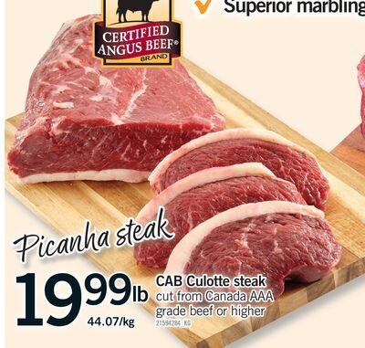 CAB CULOTTE STEAK from Fortinos