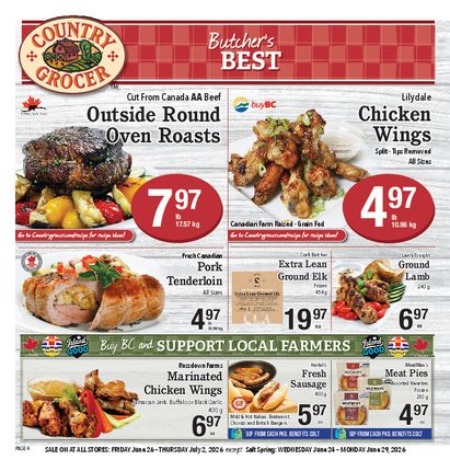 Canadian Pork Tenderloin from Country Grocer