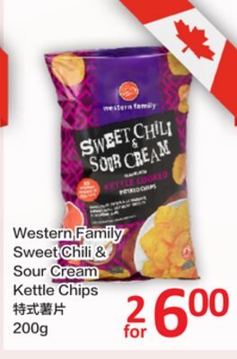 Western Family Sweet Chili & Sour Cream Kettle Chips from PriceSmart Foods
