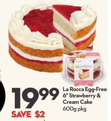 La Rocca Egg-Free 6" Strawberry & Cream Cake from Longo's