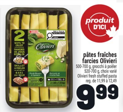 PÂTES FRAÎCHES FARCIES OLIVIERI | OLIVIERI FRESH STUFFED PASTA from Metro