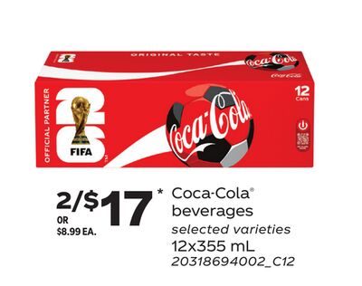 COCA-COLA® BEVERAGES, 12X355 ML from Loblaws