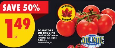 TOMATOES ON THE VINE from No Frills