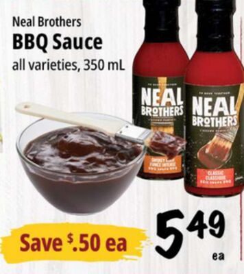 Neal Brothers BBQ Sauce from Farm Boy