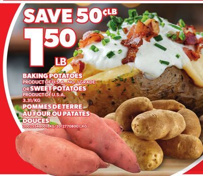 BAKING POTATOES OR SWEET POTATOES from Your Independent Grocer